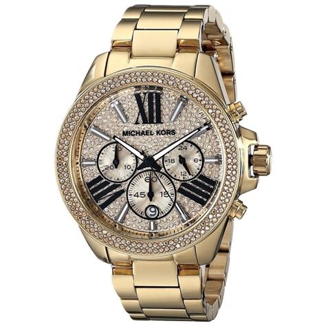 michael kors wren gold plated gemstone stunning watch|Michael Kors wren watch.